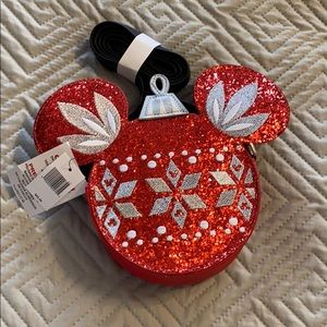 New Disney Parks Holiday Crossbody Ornament Purse